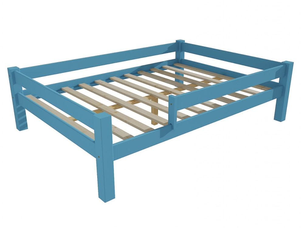 eoshop Detská posteľ 8X8 01D so zábranou (Rozmer: 140 x 200 cm, Farba dreva: farba modrá)